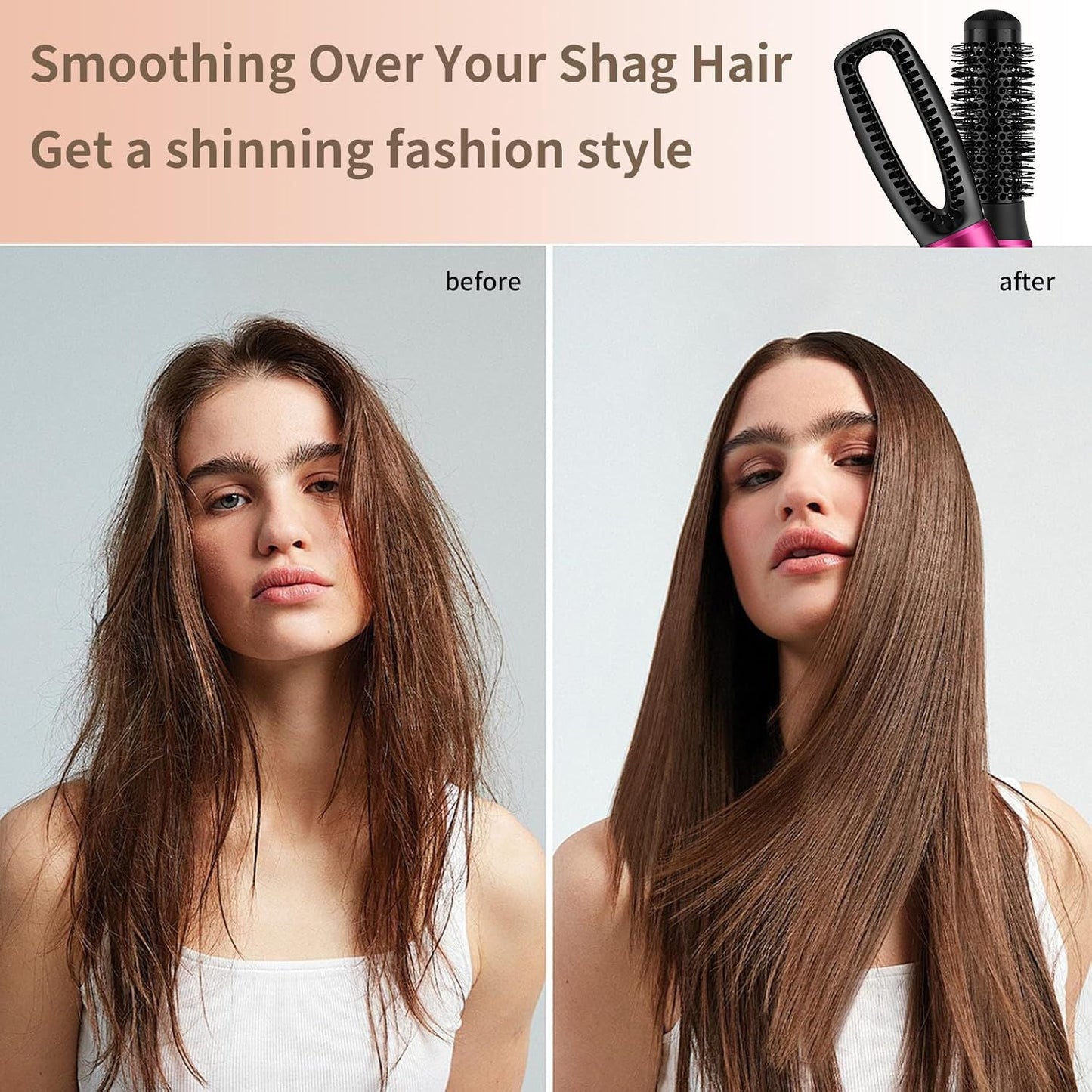 All - in - One 5 - in - 1 Gold Hair Dryer Brush Kit for Styling - nova boutique