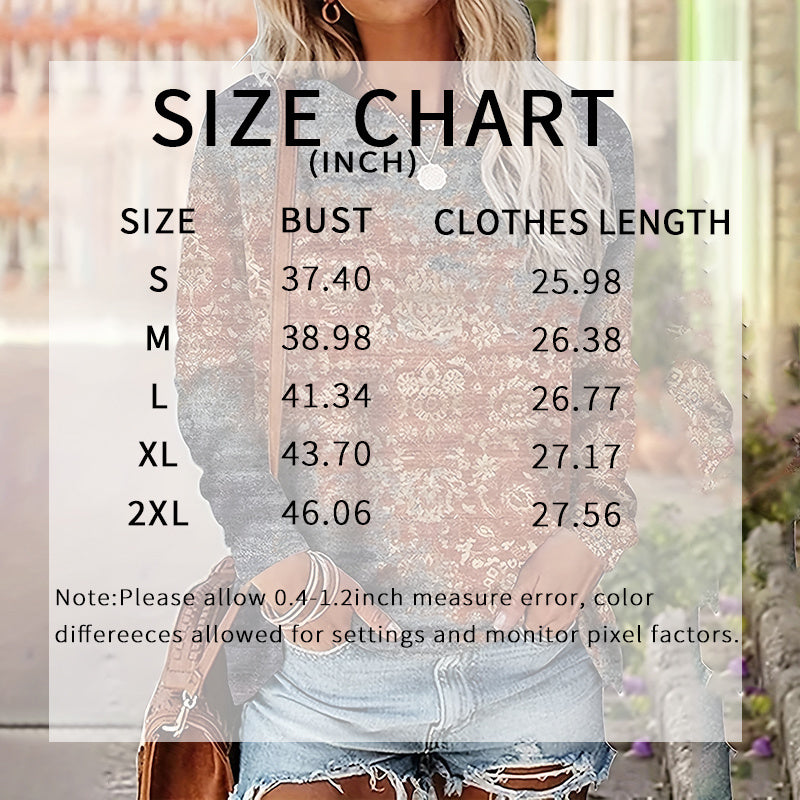 Long Sleeve T-Shirt, Soft Crew Neck Casual Tee