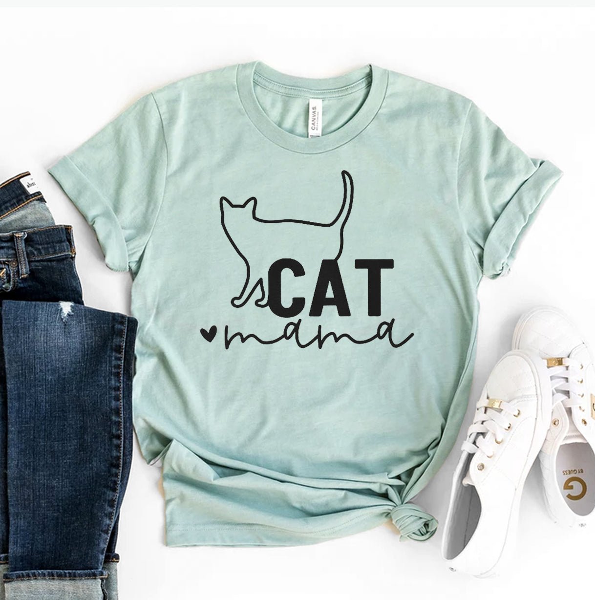 Cat Mama T-shirt - nova boutique