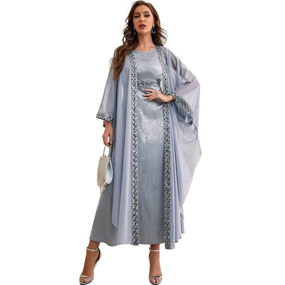 Dubai Arab Abaya Embroidery Set - nova boutique