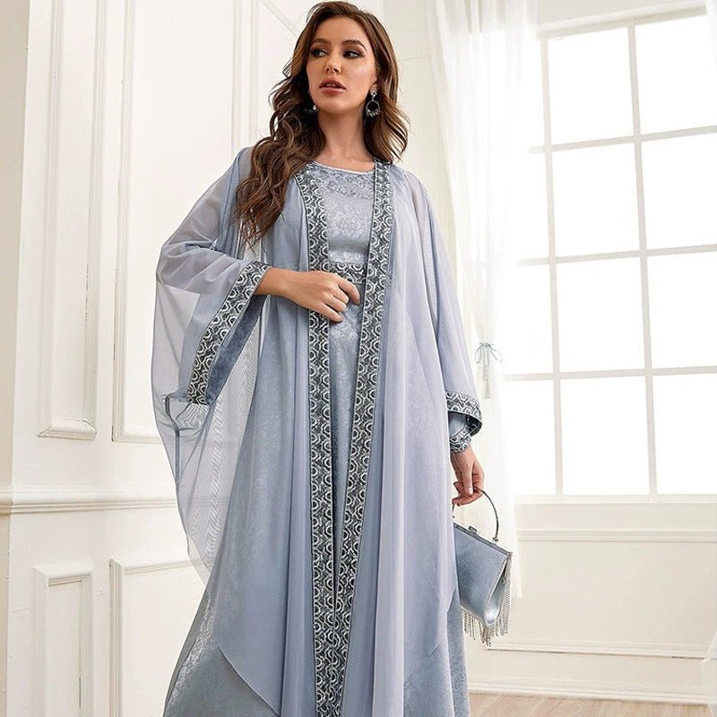 Dubai Arab Abaya Embroidery Set - nova boutique