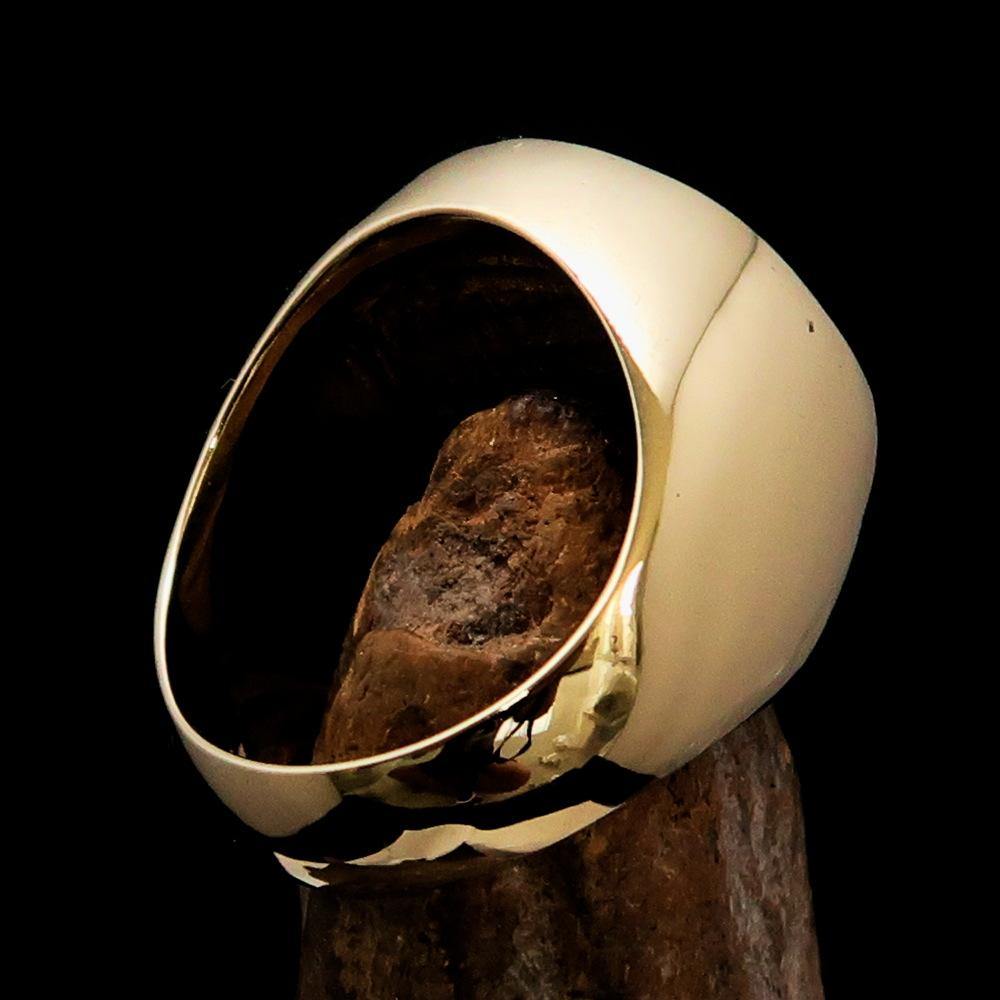 Men's Masonic Skull Ring Red - nova boutique