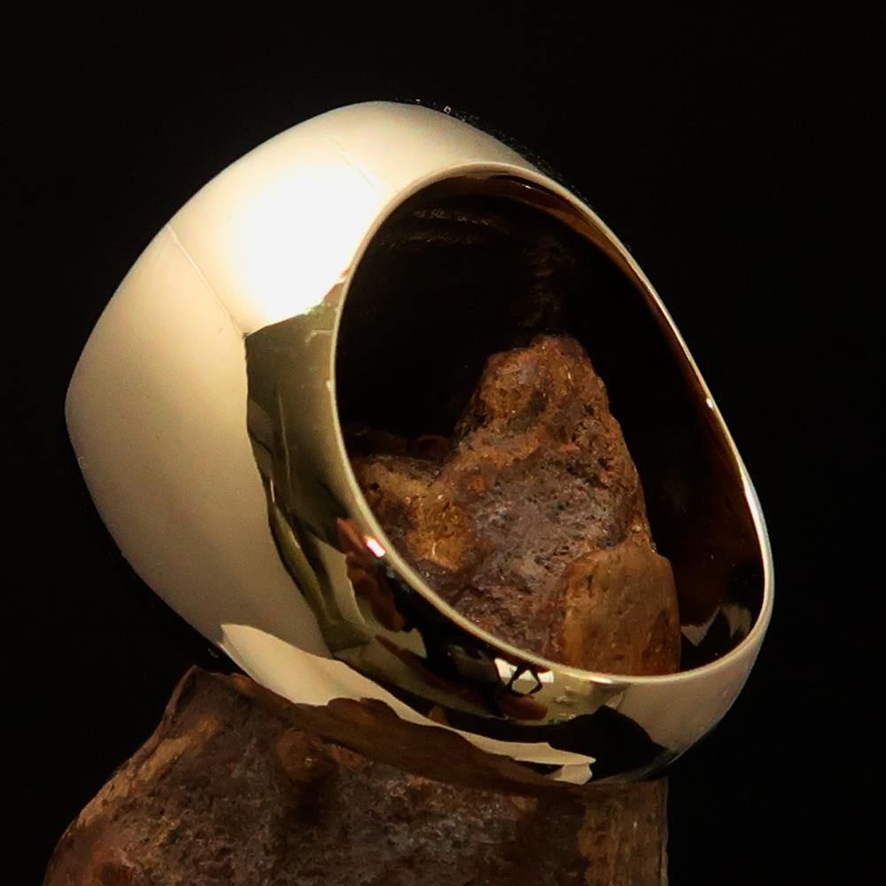 Men's Masonic Skull Ring Red - nova boutique
