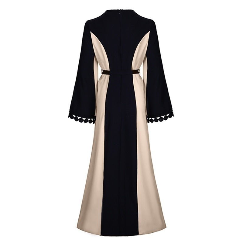Middle Eastern lace patchwork abaya - nova boutique