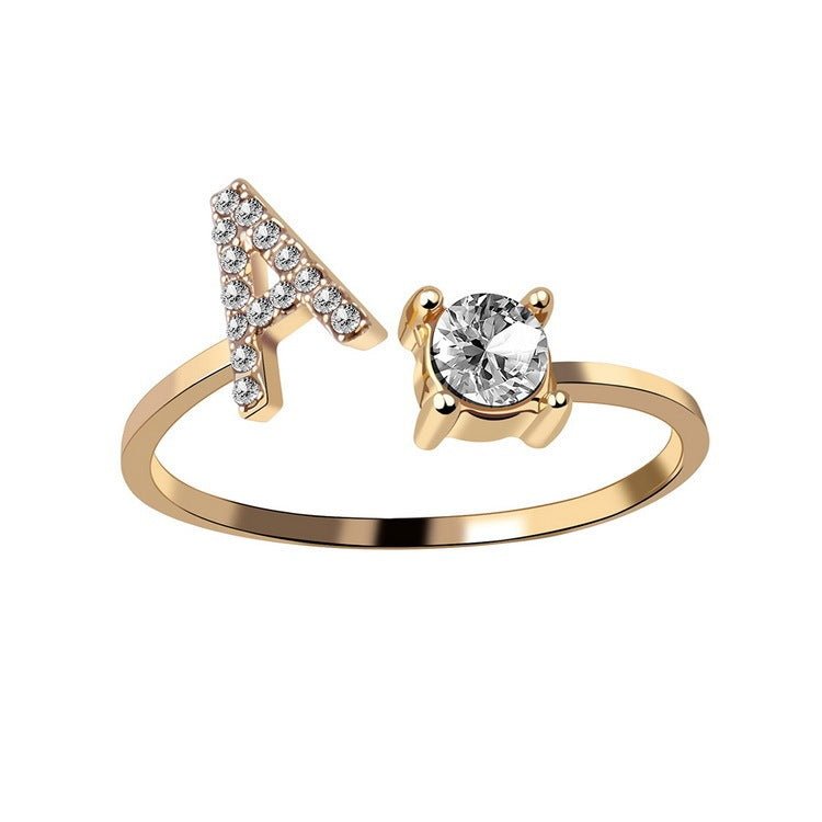 new design Letter Ring Fashion Jewelry - nova boutique