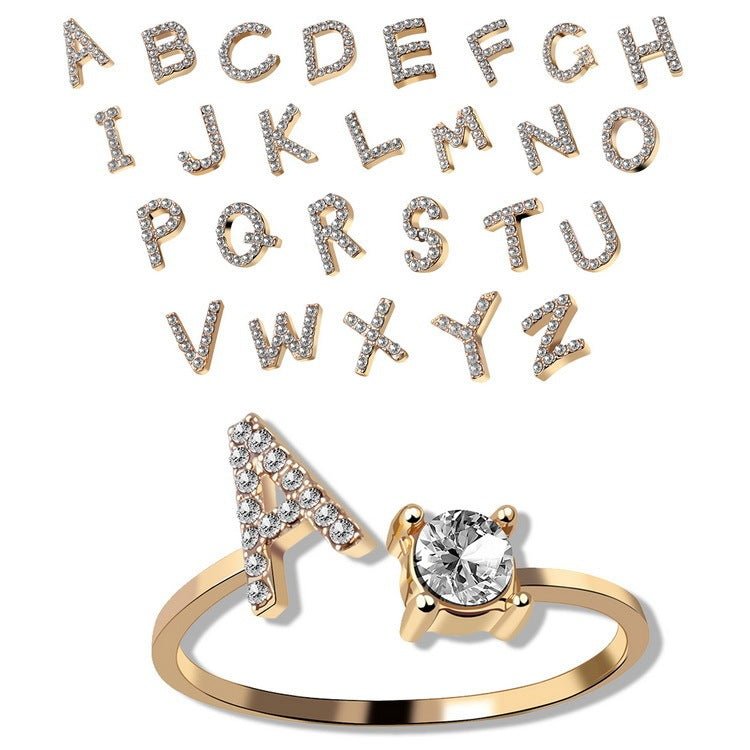 new design Letter Ring Fashion Jewelry - nova boutique