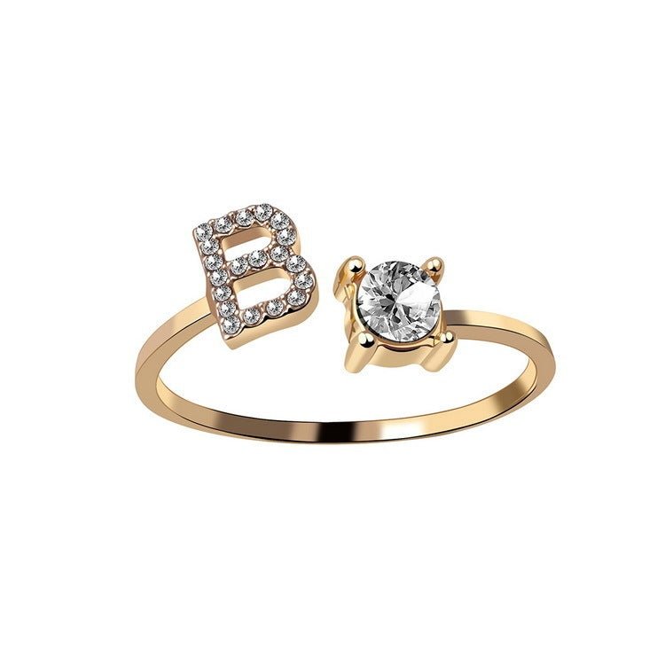 new design Letter Ring Fashion Jewelry - nova boutique