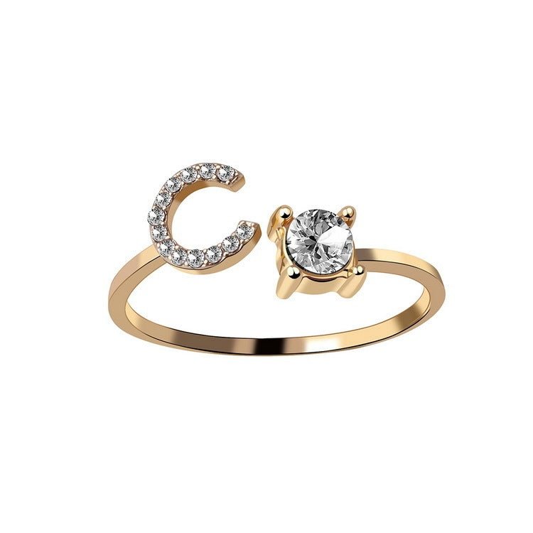 new design Letter Ring Fashion Jewelry - nova boutique
