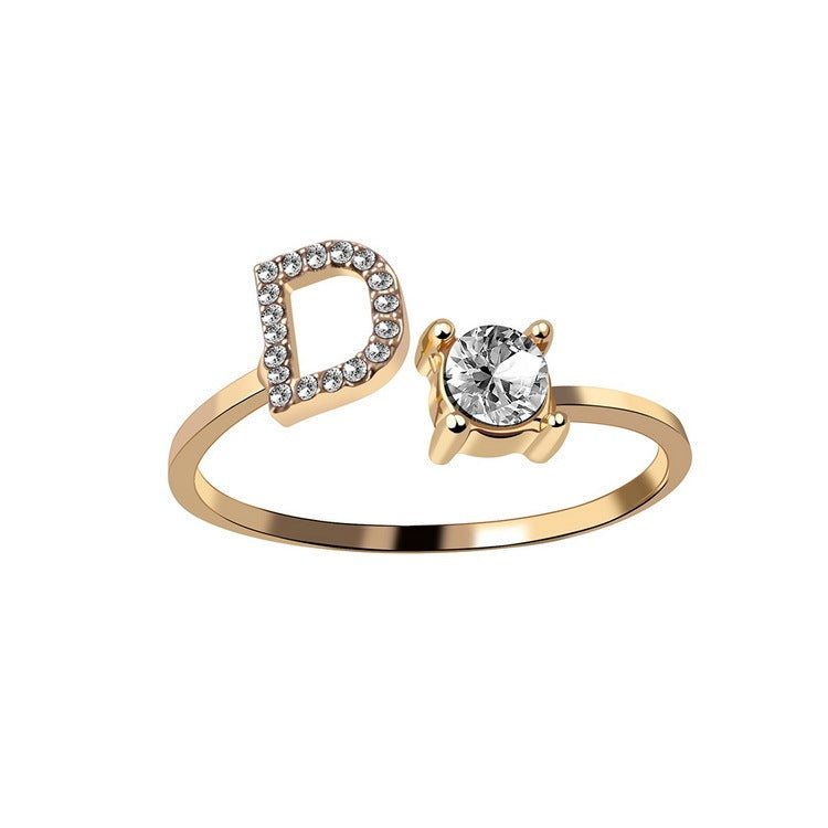 new design Letter Ring Fashion Jewelry - nova boutique