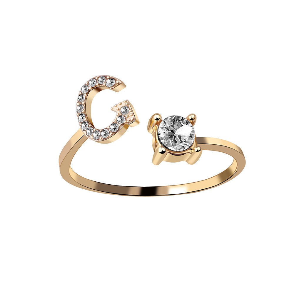 new design Letter Ring Fashion Jewelry - nova boutique
