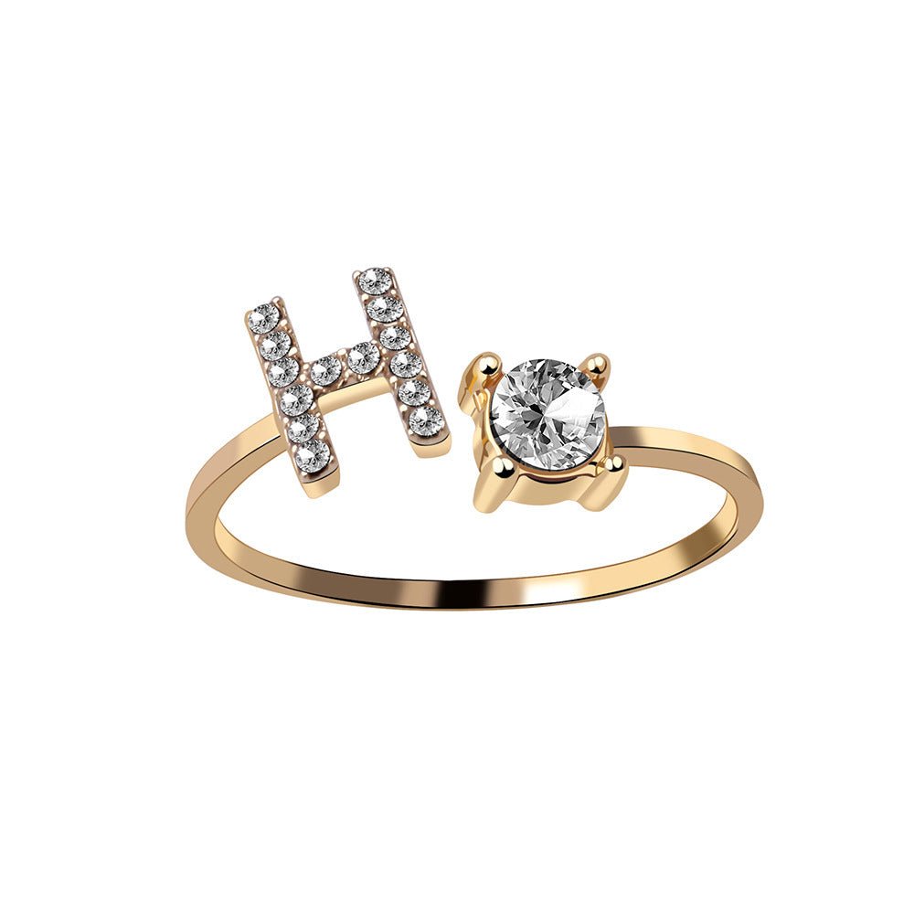 new design Letter Ring Fashion Jewelry - nova boutique