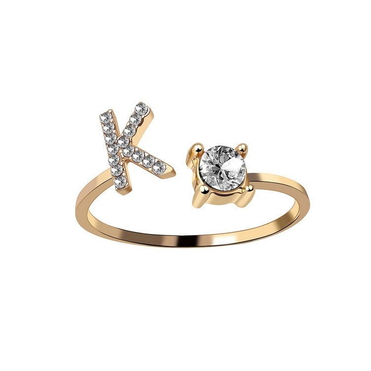 new design Letter Ring Fashion Jewelry - nova boutique