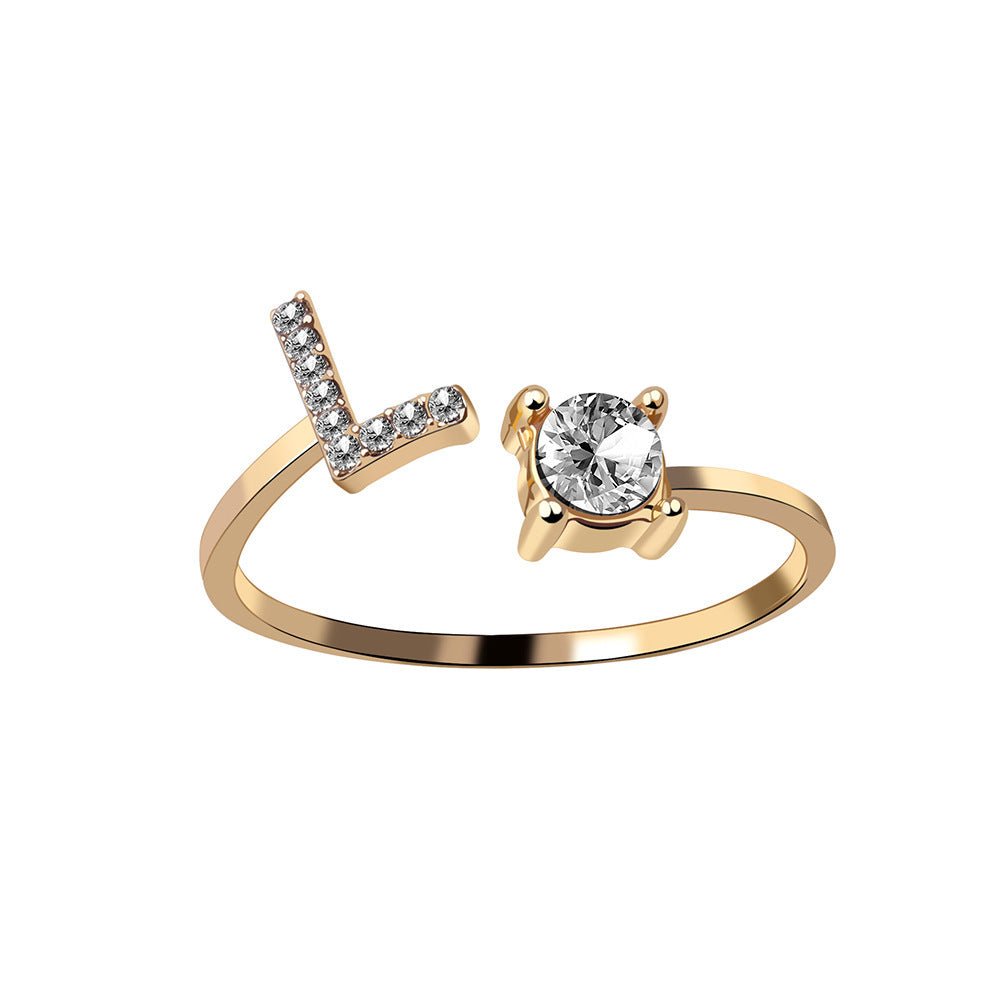 new design Letter Ring Fashion Jewelry - nova boutique