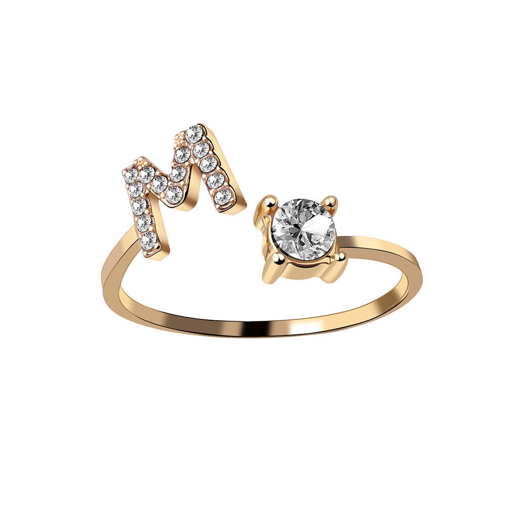 new design Letter Ring Fashion Jewelry - nova boutique