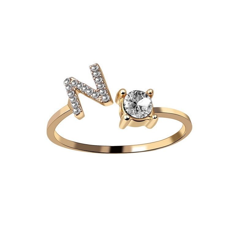 new design Letter Ring Fashion Jewelry - nova boutique