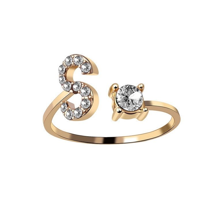 new design Letter Ring Fashion Jewelry - nova boutique