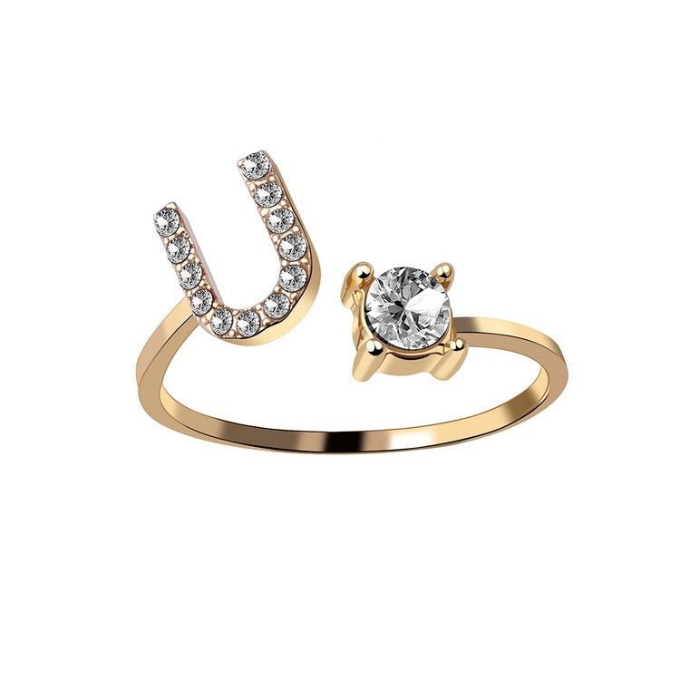 new design Letter Ring Fashion Jewelry - nova boutique