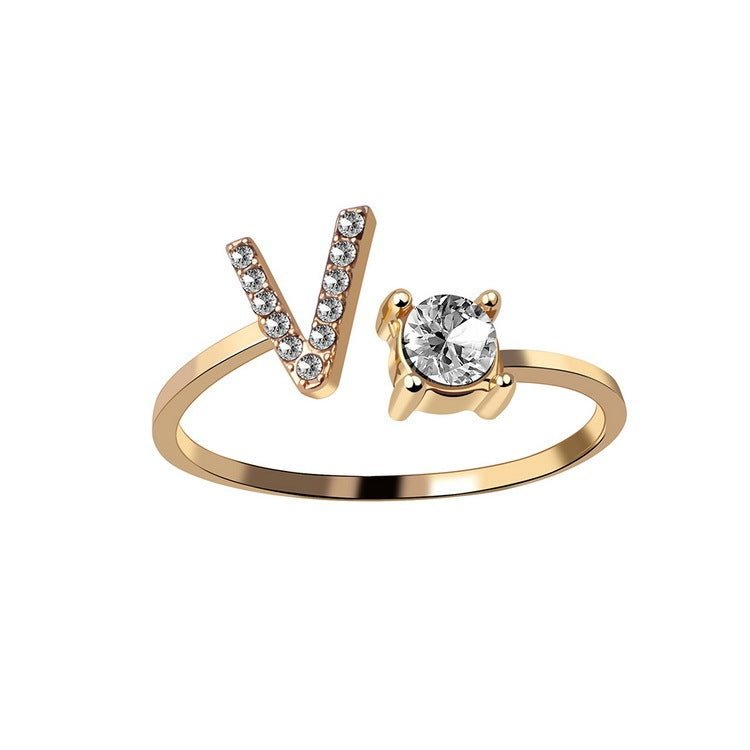 new design Letter Ring Fashion Jewelry - nova boutique
