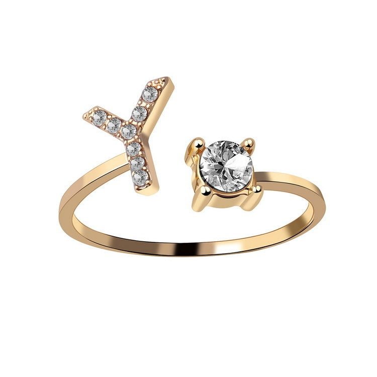 new design Letter Ring Fashion Jewelry - nova boutique