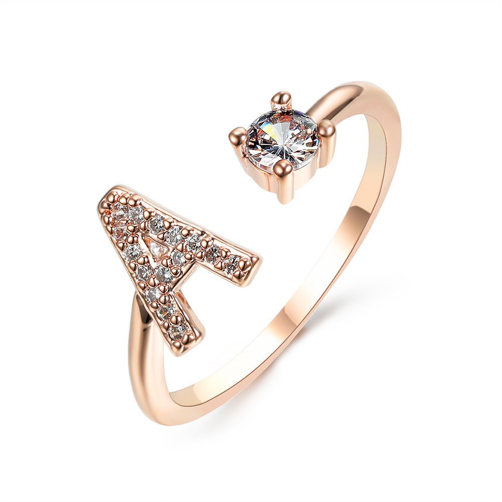 new design Letter Ring Fashion Jewelry - nova boutique