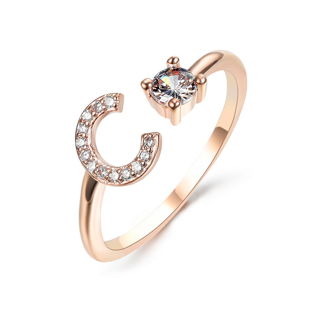 new design Letter Ring Fashion Jewelry - nova boutique