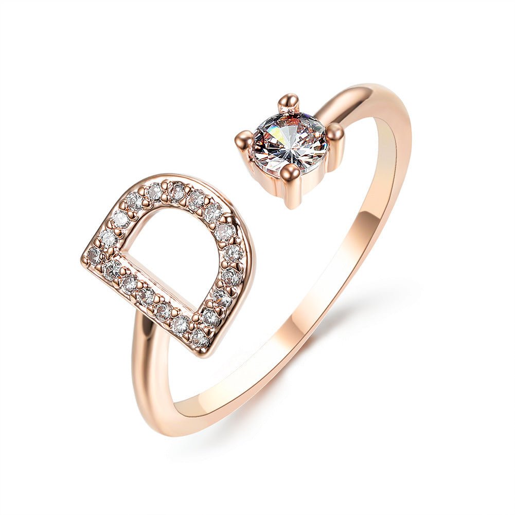 new design Letter Ring Fashion Jewelry - nova boutique