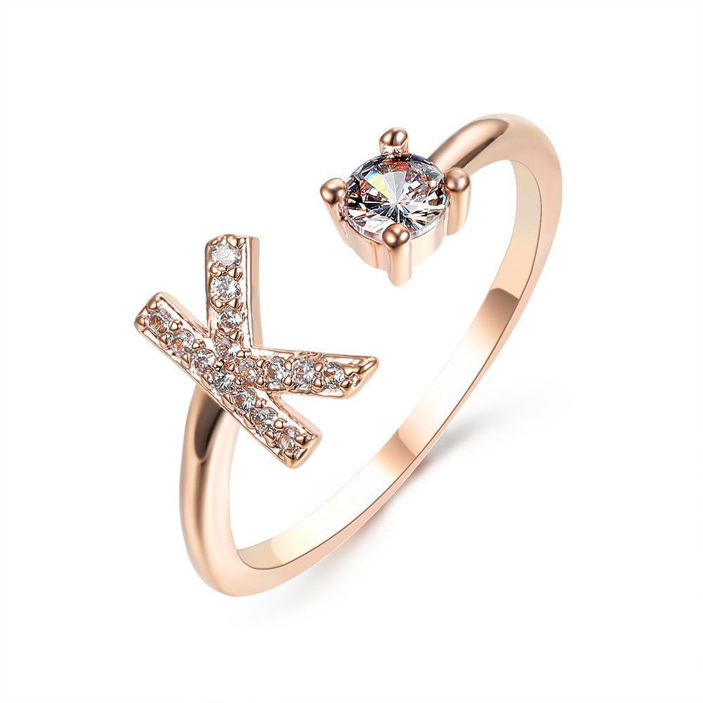 new design Letter Ring Fashion Jewelry - nova boutique