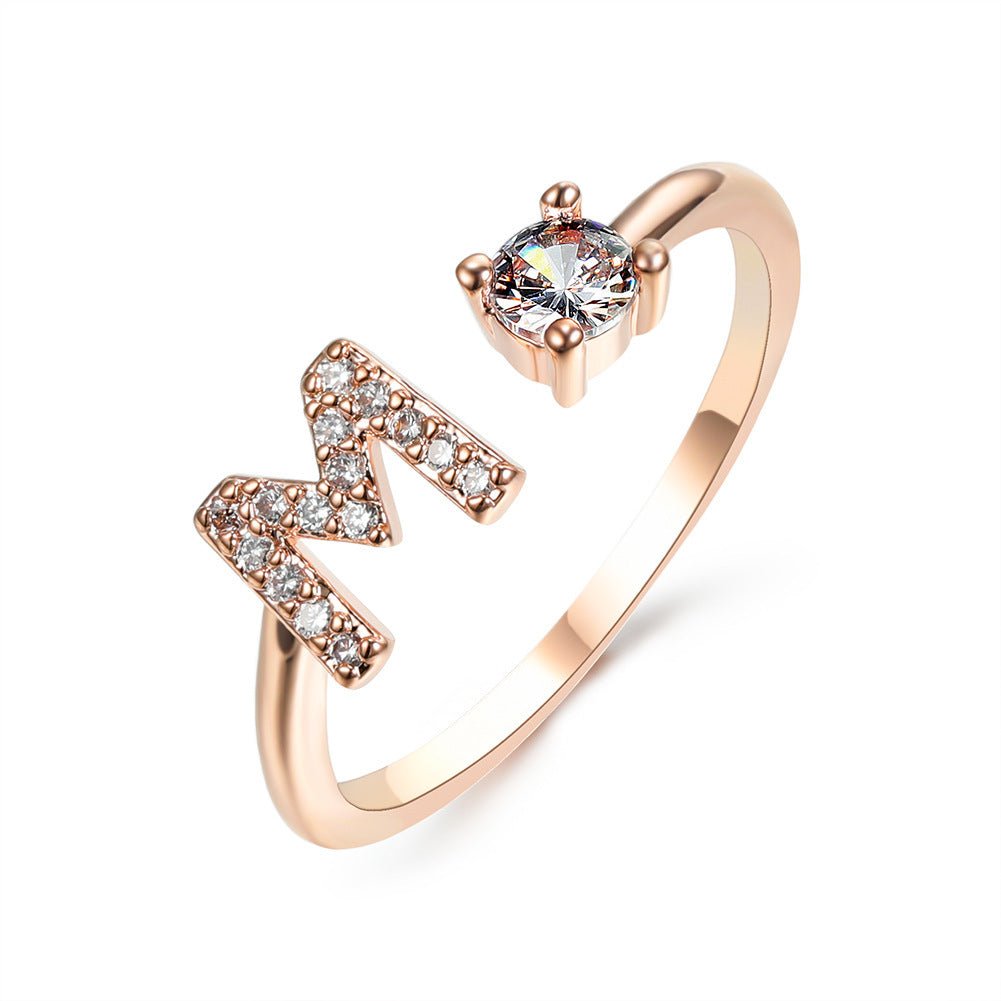 new design Letter Ring Fashion Jewelry - nova boutique