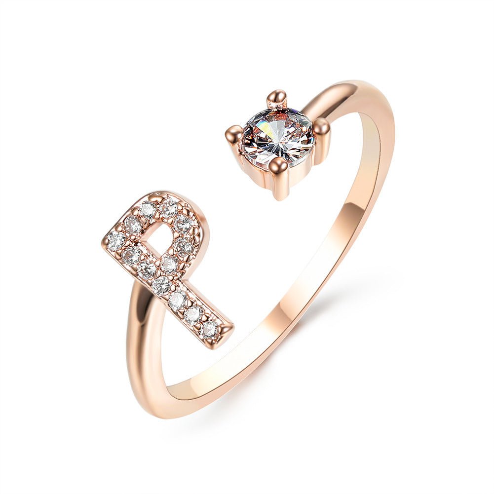 new design Letter Ring Fashion Jewelry - nova boutique