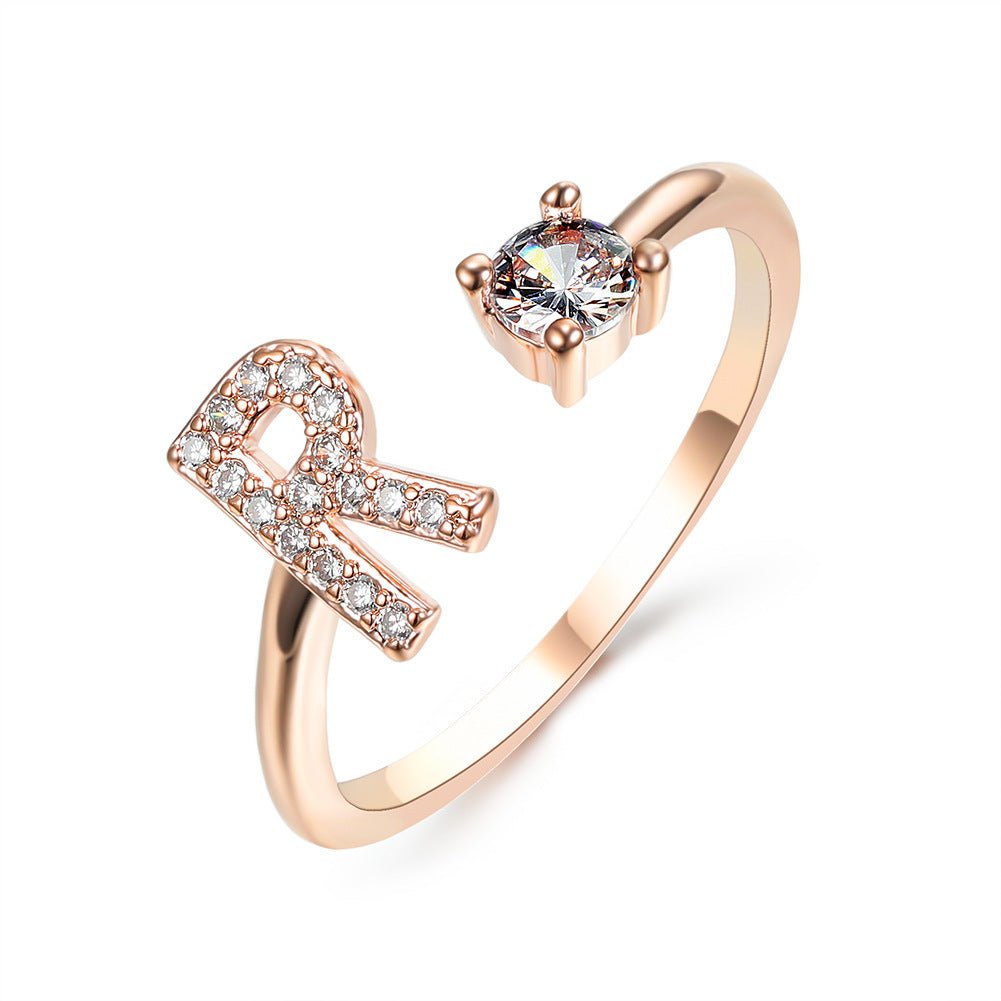 new design Letter Ring Fashion Jewelry - nova boutique