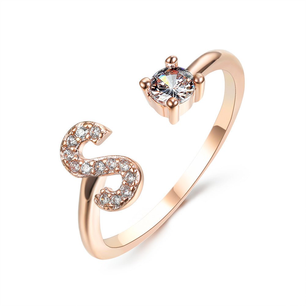 new design Letter Ring Fashion Jewelry - nova boutique