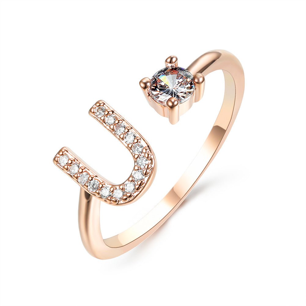 new design Letter Ring Fashion Jewelry - nova boutique