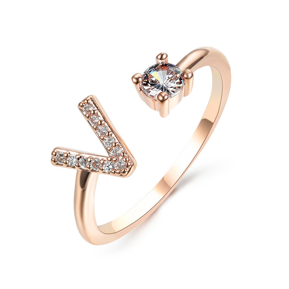 new design Letter Ring Fashion Jewelry - nova boutique