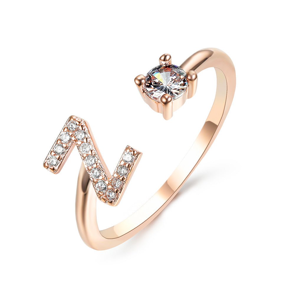 new design Letter Ring Fashion Jewelry - nova boutique