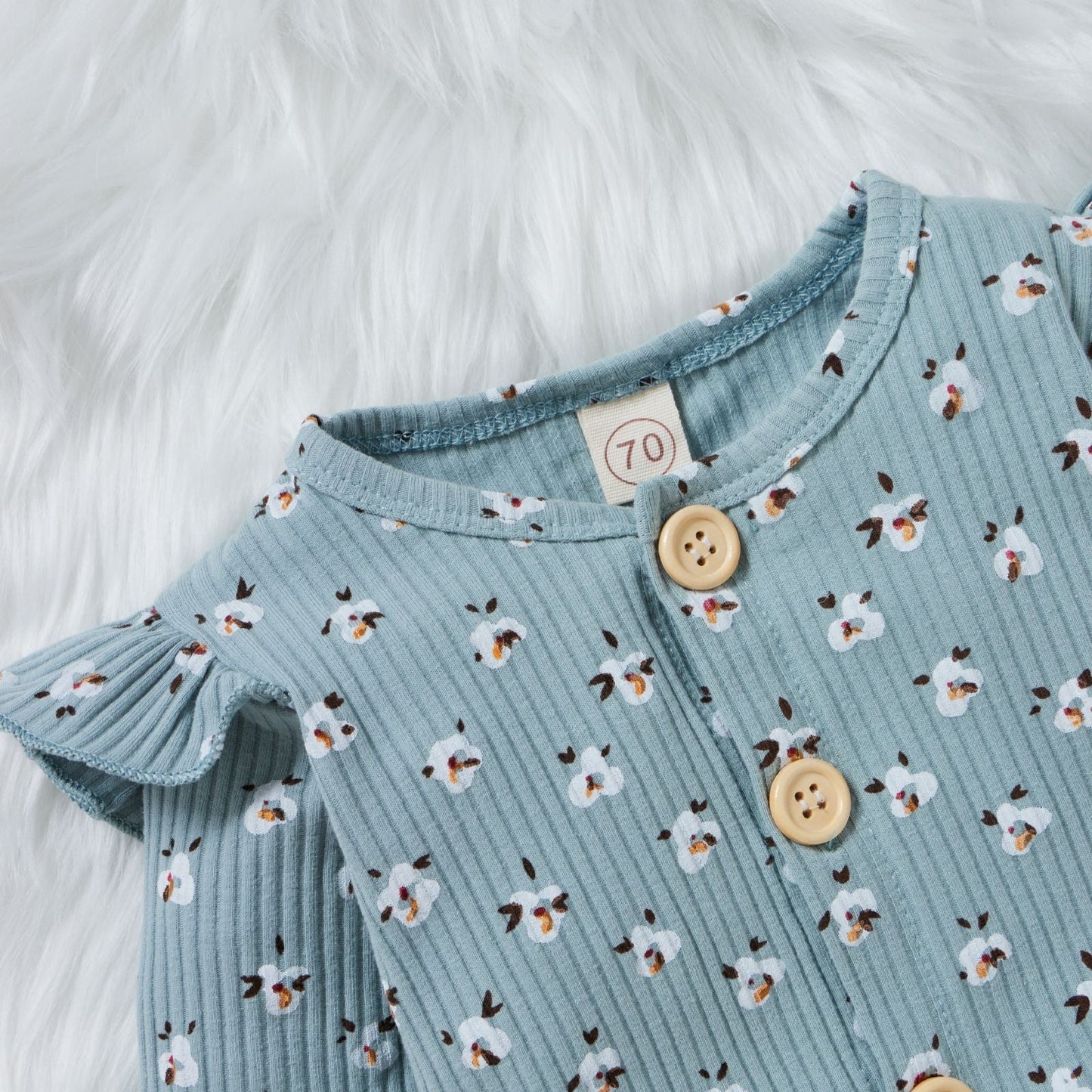 StripeNest™ – Two - Tone Cotton Romper for Babies & Toddlers - nova boutique