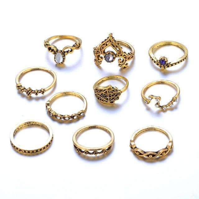 Vintage Stackable Ring Set - nova boutique