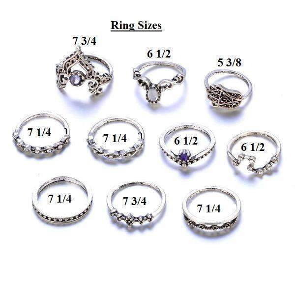 Vintage Stackable Ring Set - nova boutique