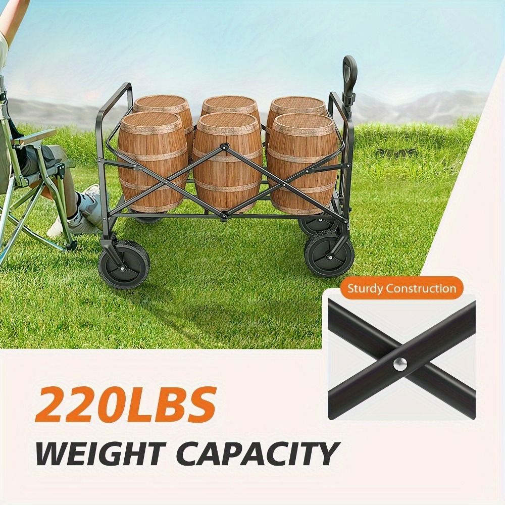 Wagon Cart, 330LBS Heavy Duty - nova boutique