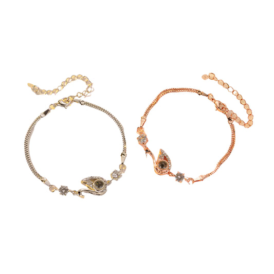 Swan Bracelet with Zircon for Fashion
