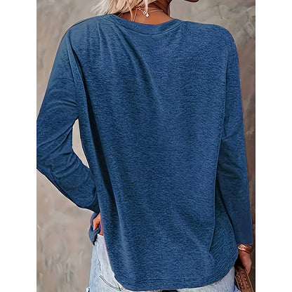 T-Shirt For Women Long Sleeve  Crewneck Shirts