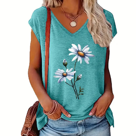 2-Pack Women's V-Neck  - Summer Casual