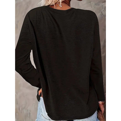 Casual Long Sleeve T Shirt Pullover Graphic Tee