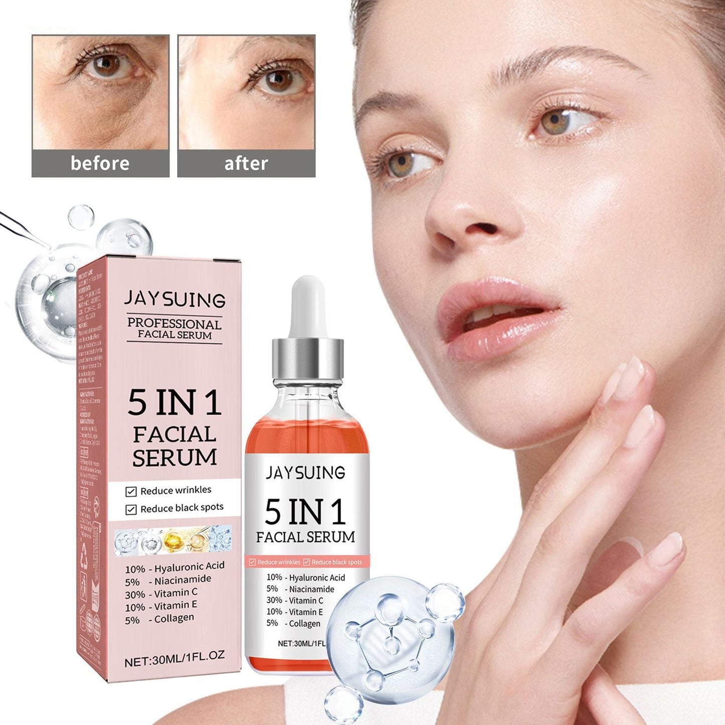 5 In 1 Facial Serum,30 Vitamin C - nova boutique