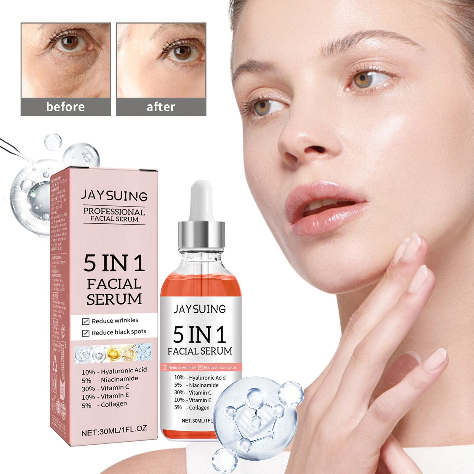 5 In 1 Facial Serum,30 Vitamin C - nova boutique
