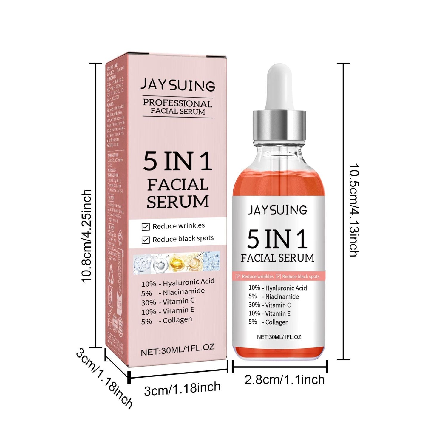 5 In 1 Facial Serum,30 Vitamin C - nova boutique