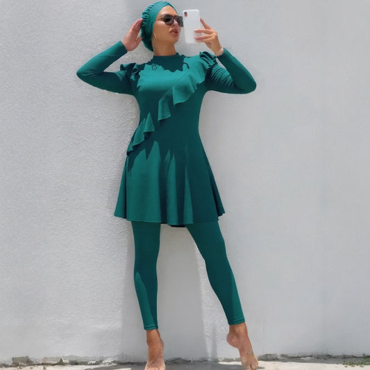 Muslim Swimsuit Long Sleeve Two-piece Set