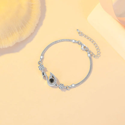 Swan Bracelet with Zircon for Fashion
