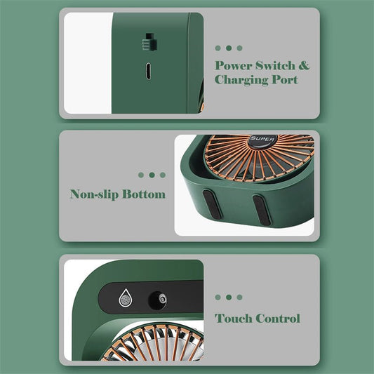 Air Conditioning Fan Desk Misting - nova boutique