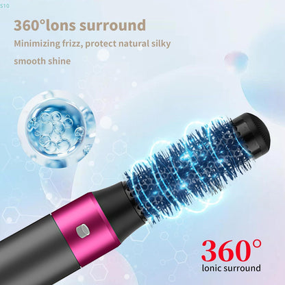 All - in - One 5 - in - 1 Gold Hair Dryer Brush Kit for Styling - nova boutique
