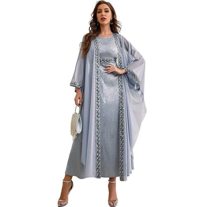 Dubai Arab Abaya Embroidery Set - nova boutique